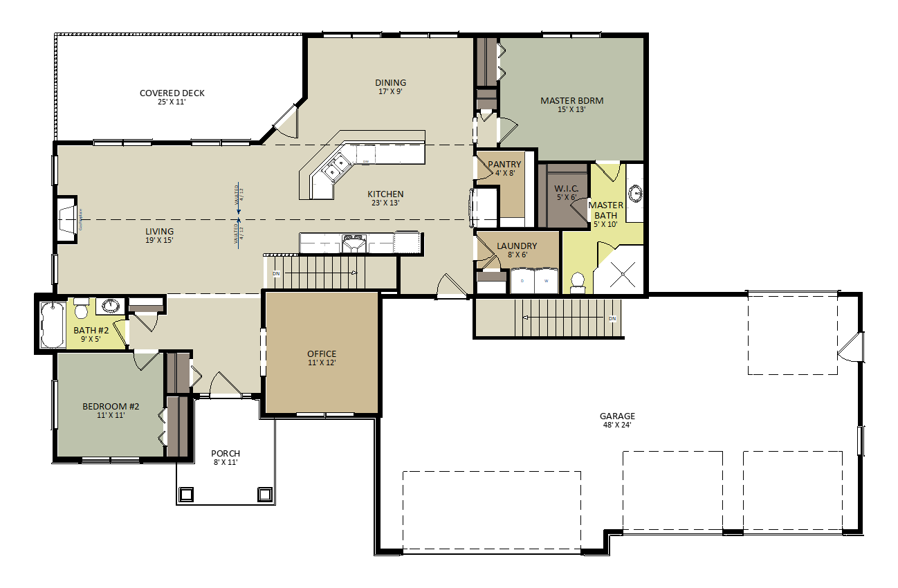 Harbor Creek First Floor Floor Plan